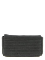 Brunello Cucinelli Black Leather Clutch Bag