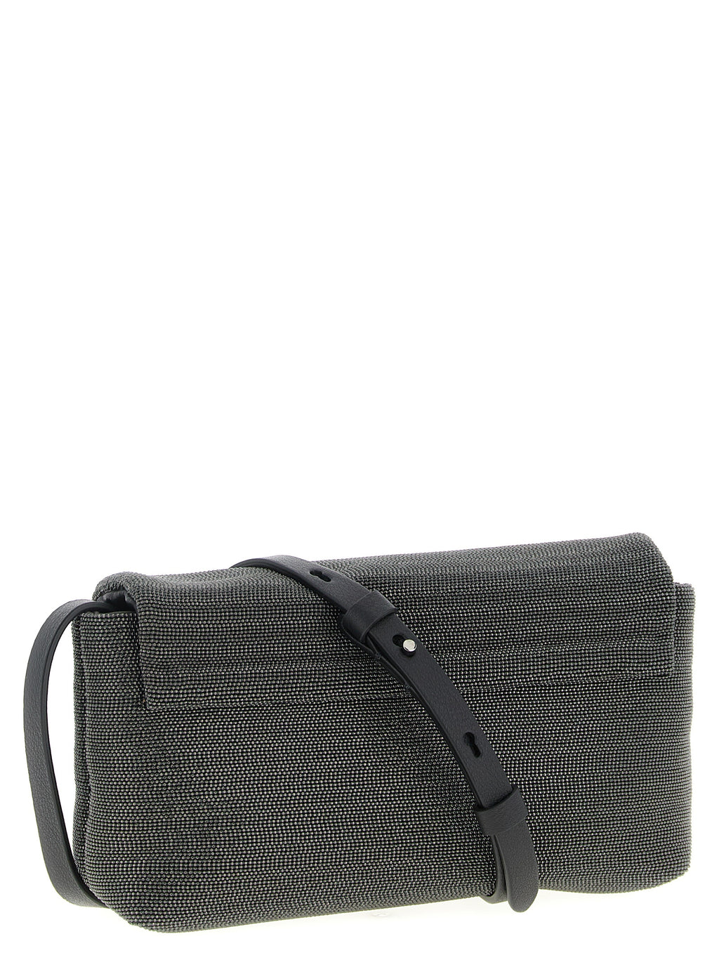 Brunello Cucinelli Black Leather Clutch Bag