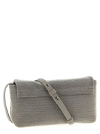 Brunello Cucinelli Silver Leather Clutch Bag