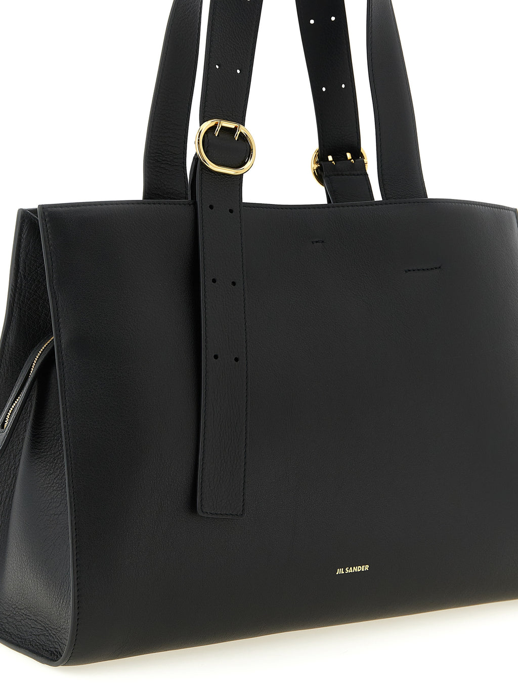 Jil Sander Black Calfskin Tote Bag
