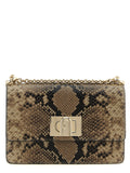 Furla Gray Goatskin Crossbody Bag