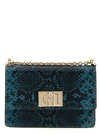 Furla Blue Goatskin Crossbody Bag