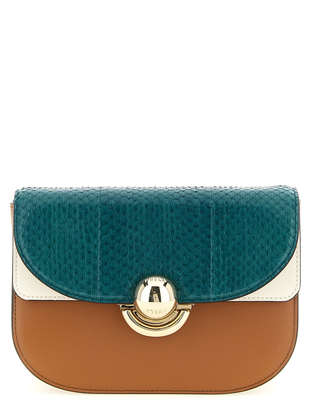 Furla Multicolor Lamb Leather Crossbody Bag