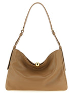 Furla Beige Calfskin Shoulder Bag