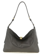 Furla Gray Calfskin Shoulder Bag