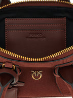 PINKO Bordeaux Cowhide Shoulder Bag