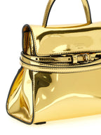 Moschino Gold Polyethylene Handbag