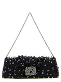 Roger Vivier Black Viscose Clutch Bag