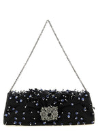 Roger Vivier Black Viscose Clutch Bag