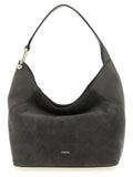 Furla Gray Calfskin Shoulder Bag