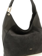 Furla Gray Calfskin Shoulder Bag