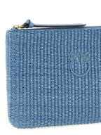 PINKO Blue Polypropylene Clutch Bag