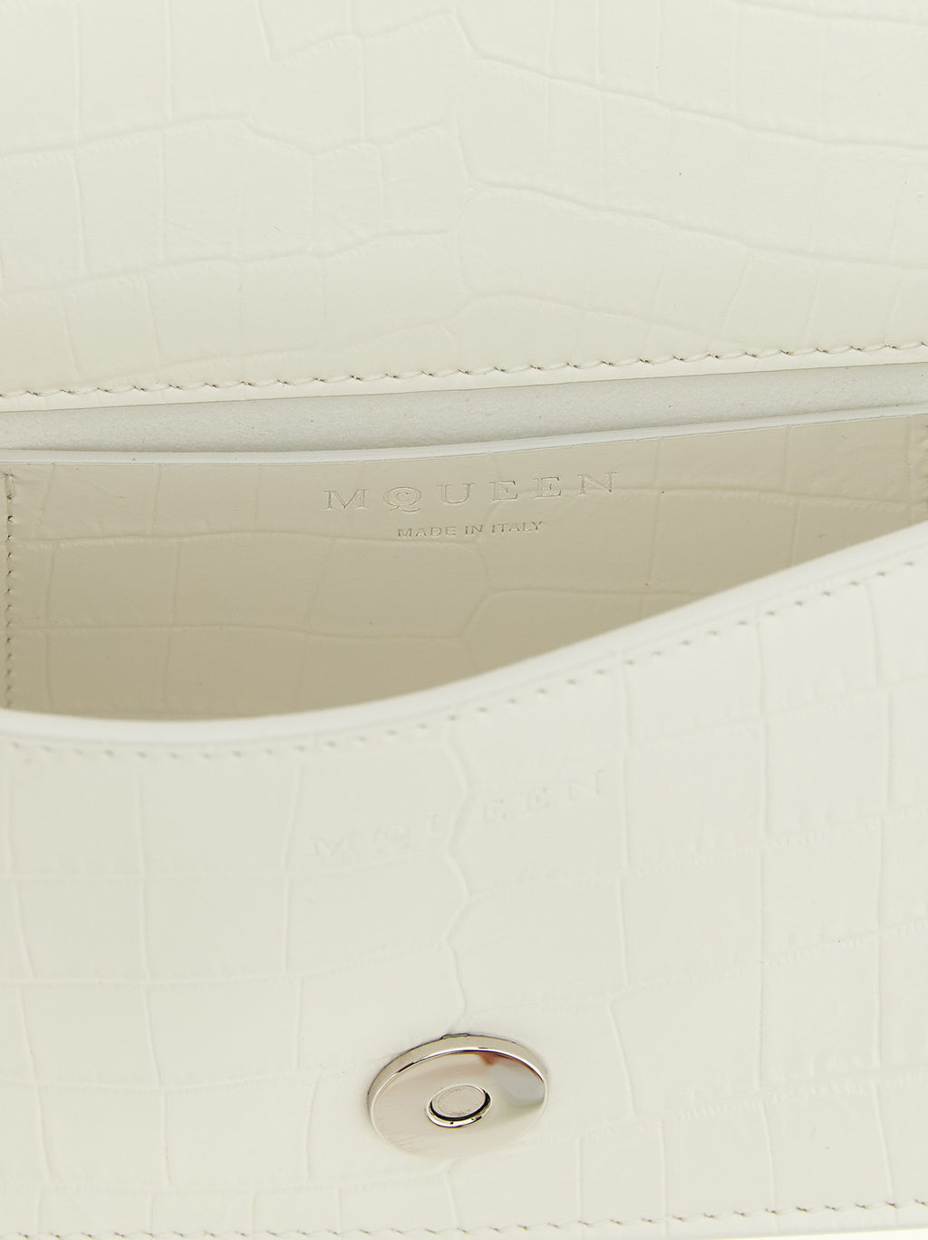 Alexander McQueen White Calfskin Shoulder Bag