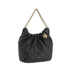 Tory Burch Black Lamb Ovis Aries Shoulder Bag