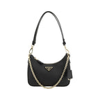 Prada Black Calf Leather Bos Taurus Shoulder Bag