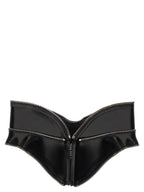 Alexander McQueen Black Leather Regular Belt
