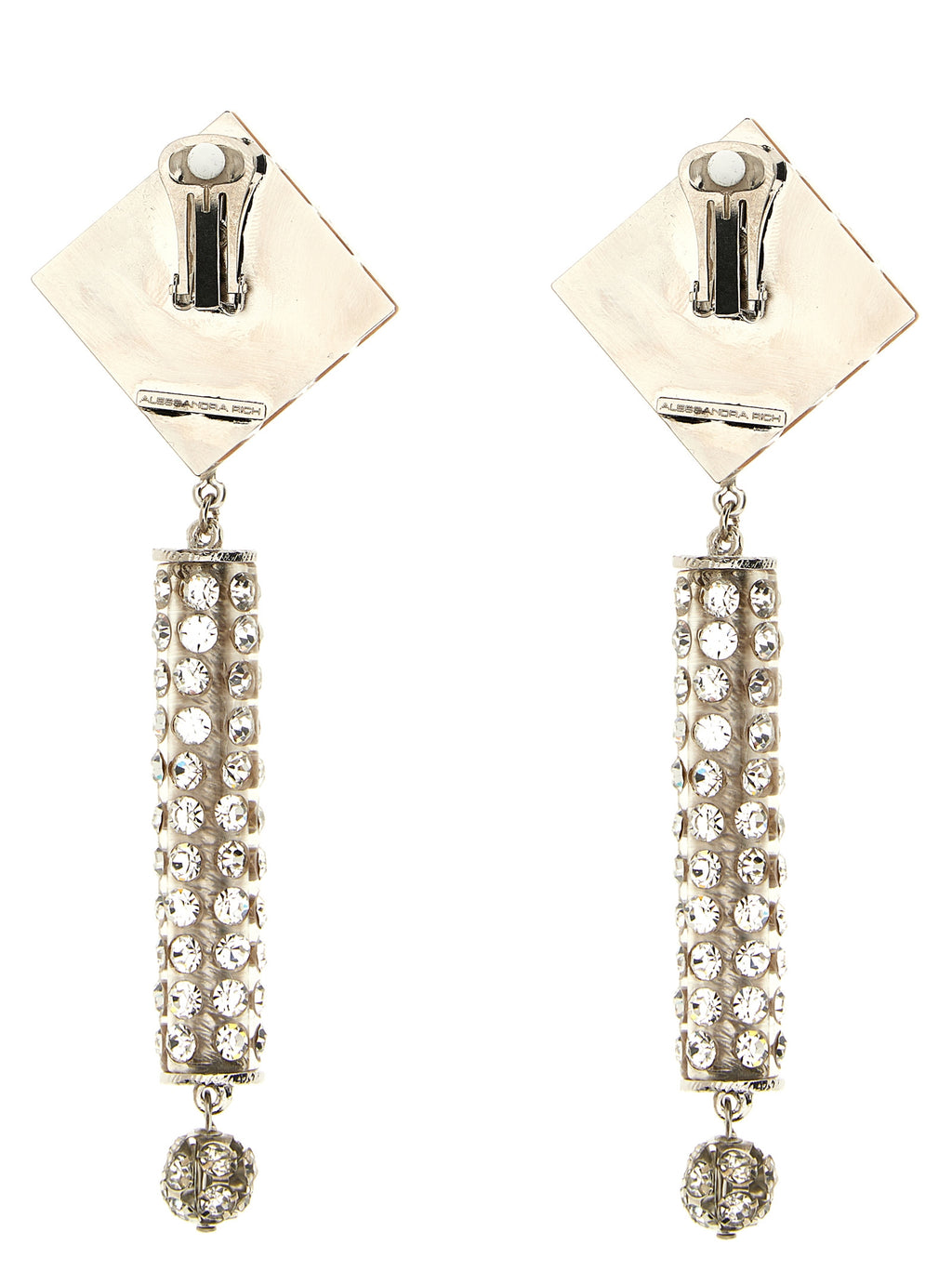 Alessandra Rich Silver Plastic Earrings
