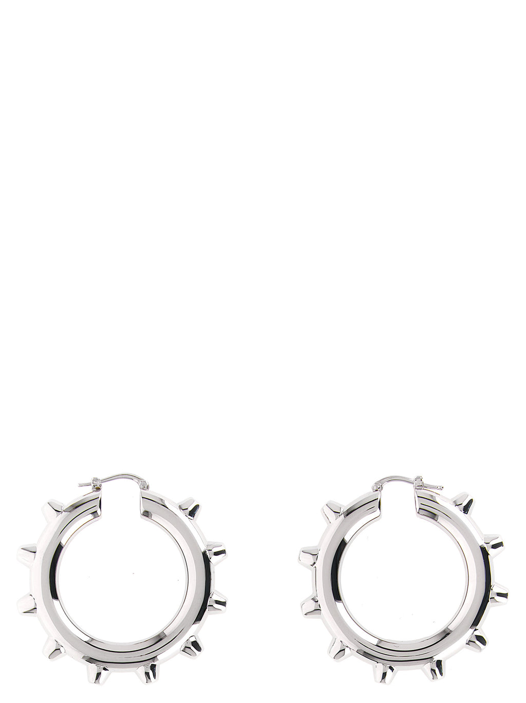 Jil Sander Silver Brass Earrings