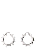 Jil Sander Silver Brass Earrings