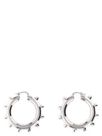 Jil Sander Silver Brass Earrings