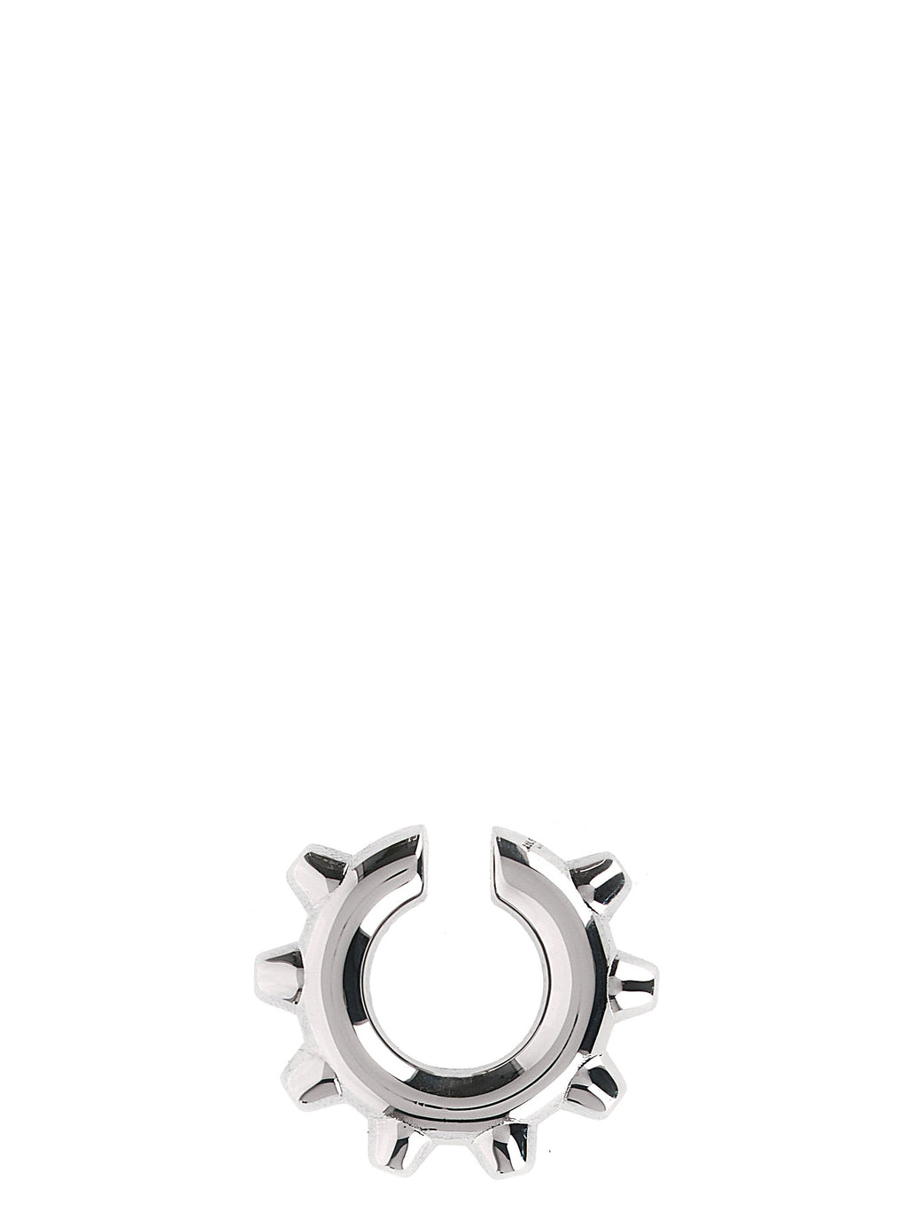 Jil Sander Silver Brass Earrings