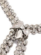 Alessandra Rich Silver Glass Necklace
