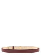 Khaite Bordeaux Calfskin Regular Belt