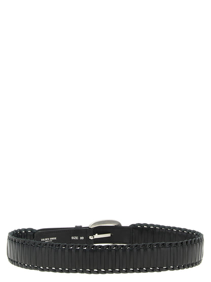 Golden Goose Black Cowhide Regular Belt