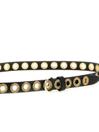 PINKO Black Polyethylene Regular Belt