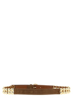 PINKO Brown Lamb Leather Regular Belt