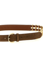 PINKO Brown Lamb Leather Regular Belt