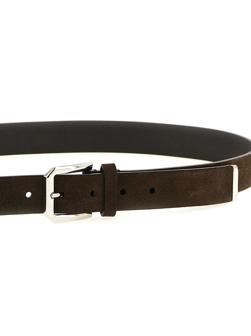 Brunello Cucinelli Brown Bull Skin Regular Belt