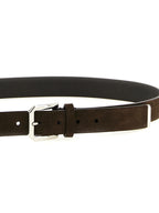 Brunello Cucinelli Brown Bull Skin Regular Belt