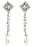 Alessandra Rich Silver Plastic Earrings