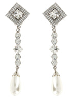 Alessandra Rich Silver Plastic Earrings