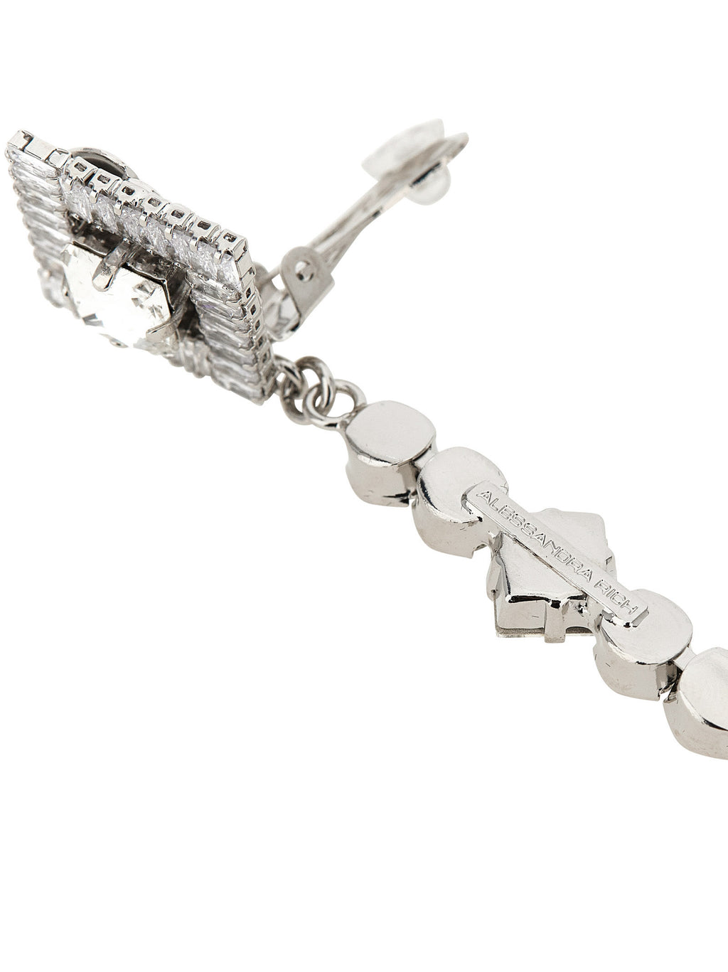 Alessandra Rich Silver Plastic Earrings