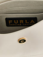 Furla Beige Calfskin Shoulder Bag