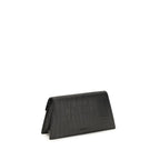 Alexander McQueen Black Calf Leather Bos Taurus Shoulder Bag