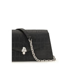 Alexander McQueen Black Calf Leather Bos Taurus Shoulder Bag