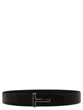 Tom Ford Black Calfskin Regular Belt
