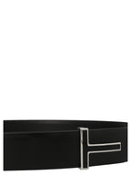 Tom Ford Black Calfskin Regular Belt