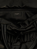 Saint Laurent Black Lamb Leather Tote Bag