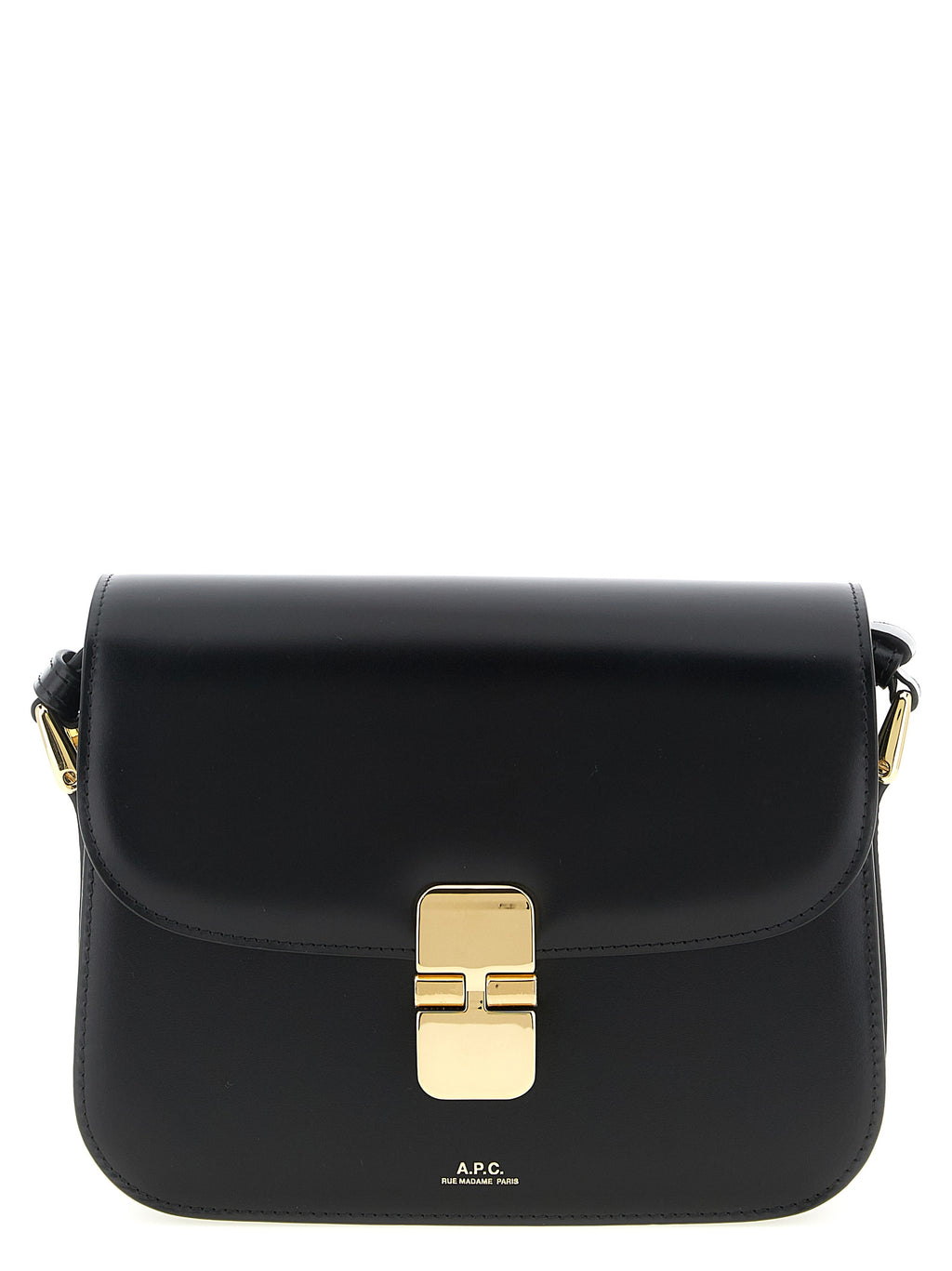 A.P.C. Black Cowhide Crossbody Bag