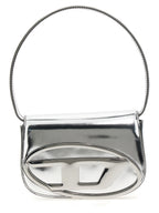 Diesel Silver Cowhide Shoulder Bag