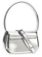 Diesel Silver Cowhide Shoulder Bag