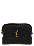 Saint Laurent Black Lamb Leather Crossbody Bag
