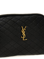 Saint Laurent Black Lamb Leather Crossbody Bag