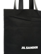 Jil Sander Black Cotton Tote Bag