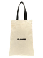 Jil Sander Bicolor Cotton Tote Bag