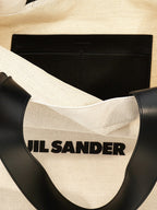 Jil Sander Bicolor Cotton Tote Bag
